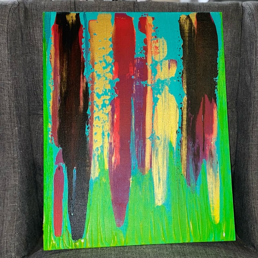 Canvas Painting Flat 14inch X 11inch acrylic